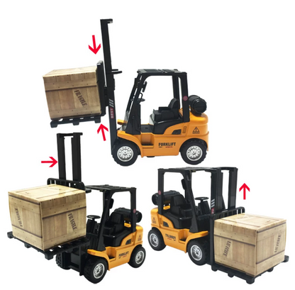 Alloy Diecast Forklift Model Windup Pullback Truck Model