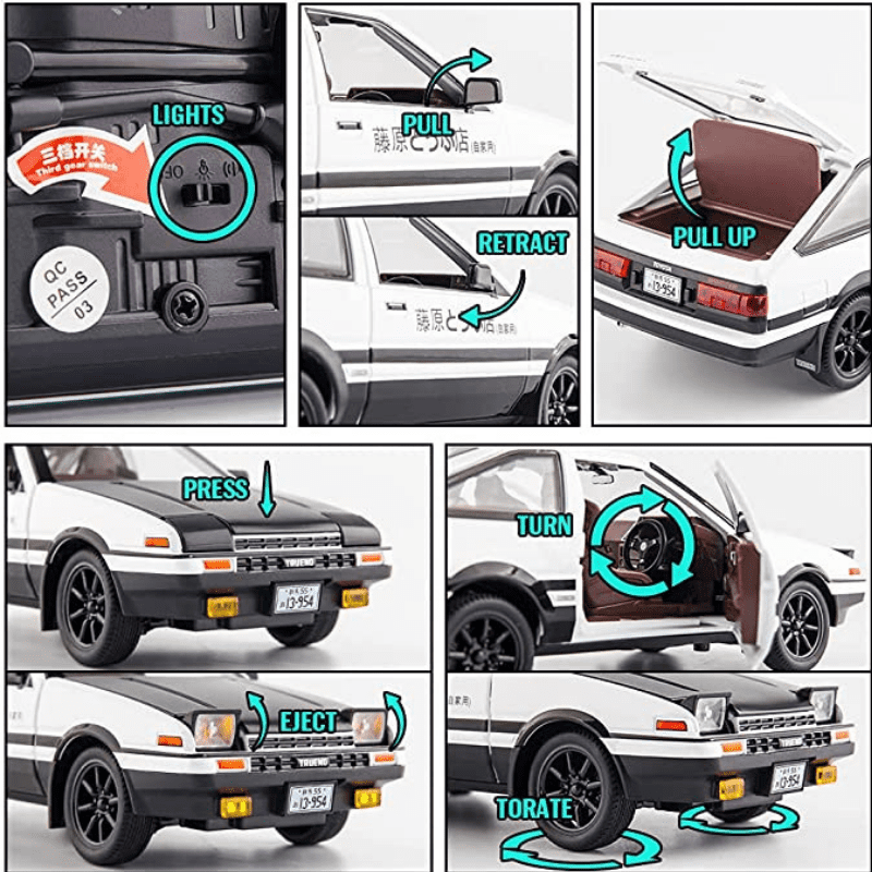 1:20 AE86 model car Diecast Metal Toy