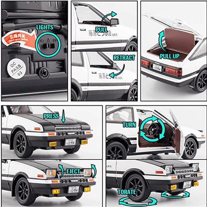 1:20 AE86 model car Diecast Metal Toy