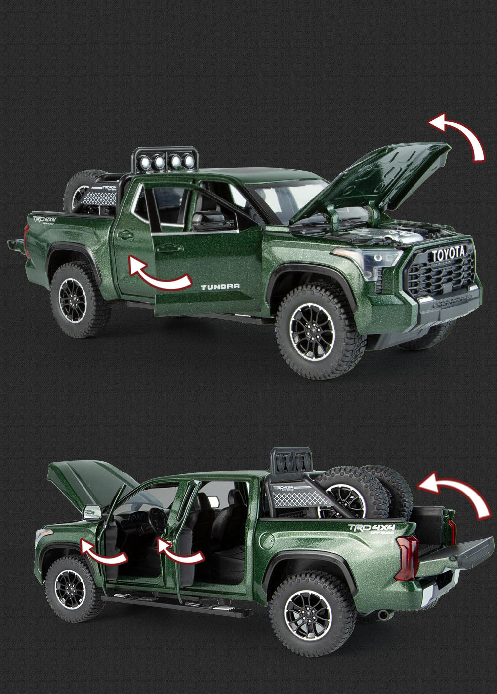 1/24 Scale Toyota Tundra Die-cast Model Car